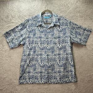 Tori Richard Mens XL Hawaiian Shirt Tropical Print Casual Vacation Coastal Beach